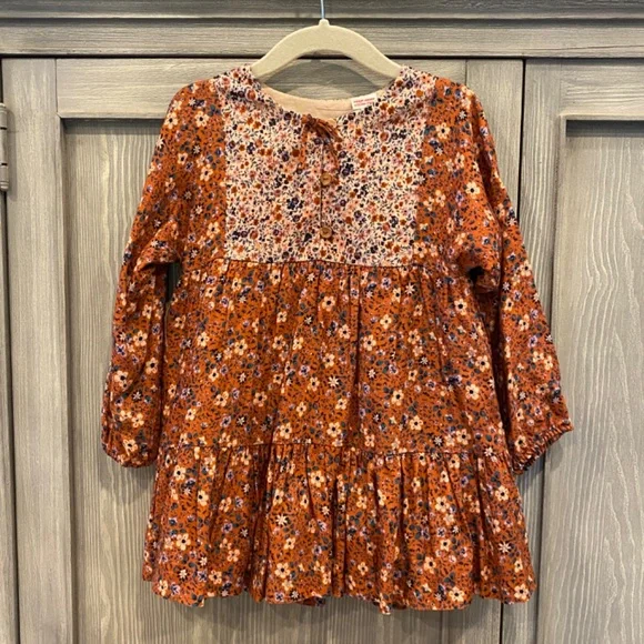 Zara Baby Boho Floral Mini Dress. Size 3-4 Years. - Picture 5 of 6